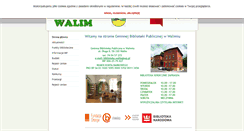 Desktop Screenshot of biblioteka.walim.pl